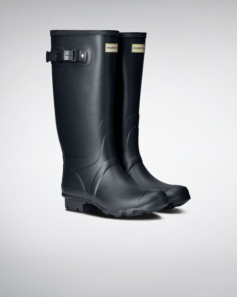 Womens Hunter Huntress Leg - Wide Fit Rain Boots Navy - 1480-HECOY